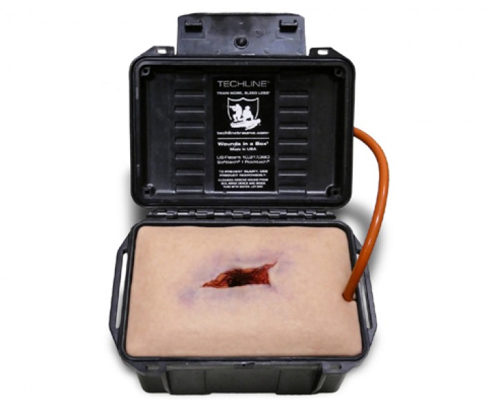 Trenażer tamowania krwotoku - rana odłamkowa (Techline - Shrapnel Wound in a Box®)